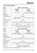 Preview for 49 page of Bartscher M 5230 Instruction Manual