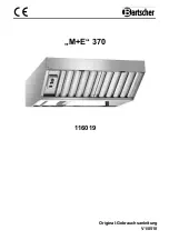 Preview for 1 page of Bartscher M+E 370 Instruction Manual