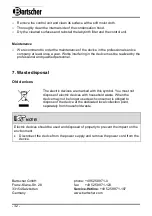 Preview for 17 page of Bartscher M+E 370 Instruction Manual