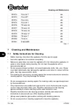 Предварительный просмотр 80 страницы Bartscher MC6040-5 Original Instruction Manual