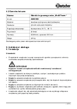 Предварительный просмотр 175 страницы Bartscher MultiTherm A200050 Instruction Manual