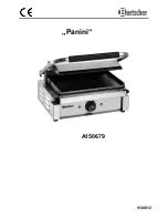 Bartscher Panini A150679 Instruction Manual предпросмотр