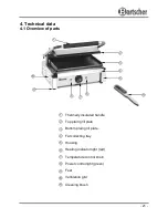 Предварительный просмотр 8 страницы Bartscher Panini A150679 Instruction Manual