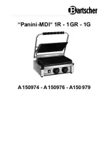 Bartscher Panini-MDI 1R Original Instruction Manual предпросмотр