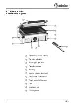 Предварительный просмотр 22 страницы Bartscher Panini Instruction Manual