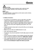 Preview for 4 page of Bartscher PRO 150137 Operating Instructions Manual