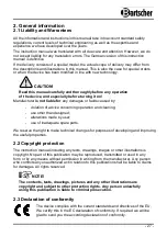 Preview for 8 page of Bartscher PRO 150137 Operating Instructions Manual