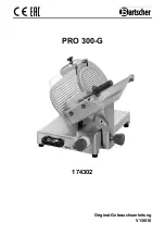 Bartscher PRO 300-G Instruction Manual preview