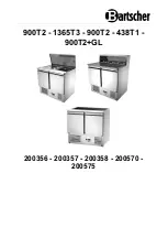 Preview for 1 page of Bartscher Saladette 900T2 Manual