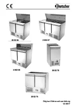 Предварительный просмотр 1 страницы Bartscher Saladette 900T2 Original Instruction