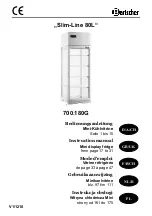 Bartscher Slim-Line 80L Instruction Manual preview