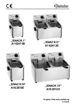 Bartscher SNACK I Manual preview