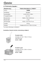 Preview for 12 page of Bartscher SNACK Instruction Manual