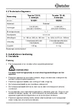 Preview for 71 page of Bartscher TS20 Instruction Manual