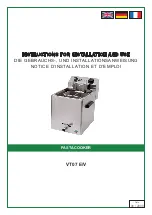 Preview for 2 page of Bartscher VT-07 E Instructions For Installation And Use Manual