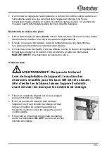 Preview for 61 page of Bartscher WB2110 Instruction Manual