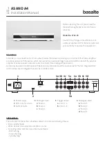 Preview for 1 page of Basalte ASANO A4 Installation Manual