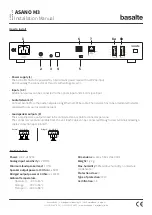 Preview for 2 page of Basalte ASANO M3 Installation Manual