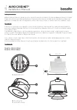 Basalte AURO CRESNET 0180-22 Installation Manual предпросмотр