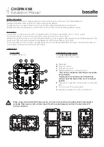 Preview for 1 page of Basalte CHOPIN KNX Installation Manual