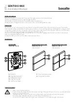 Предварительный просмотр 1 страницы Basalte SENTIDO KNX 200-02 Installation Manual