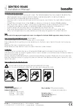 Preview for 2 page of Basalte SENTIDO RS485 Installation Manual