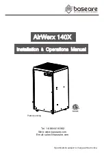 Base aire AirWerx 140X Installation & Operation Manual preview