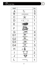 Предварительный просмотр 8 страницы BASETBL CHAF011 Assembly Instructions Manual