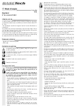 Preview for 7 page of BASETech 1168631 Operating Instructions Manual