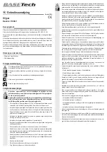 Preview for 10 page of BASETech 1168631 Operating Instructions Manual