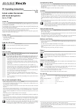 Preview for 2 page of BASETech 1173408 Operating Instructions