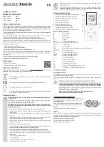 Preview for 7 page of BASETech 125417 Operating Instructions Manual