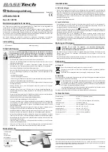 Preview for 1 page of BASETech 1299746 Operating Instructions