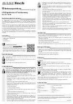 Preview for 1 page of BASETech 1333420 Operating Instructions