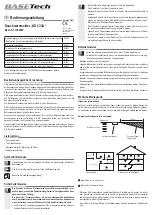 BASETech 1369245 Operating Instructions Manual preview