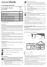 Preview for 4 page of BASETech 1369245 Operating Instructions Manual