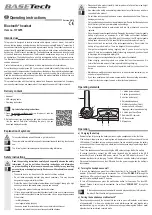 Preview for 3 page of BASETech 1373255 Operating Instructions Manual