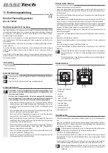 BASETech 1380329 Operating Instructions Manual preview