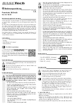 BASETech 1382128 Operating Instructions Manual preview