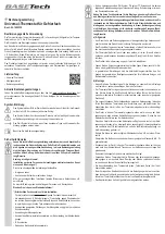 Preview for 1 page of BASETech 1405335 Operating Instructions Manual