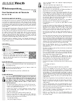 Preview for 1 page of BASETech 1417344 Operating Instructions Manual