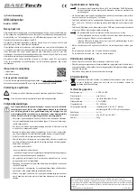 Preview for 4 page of BASETech 1425991 Operating Instructions