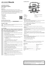 Preview for 2 page of BASETech 1456965 Operating Instructions