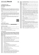 Preview for 4 page of BASETech 1507016 Operating Instructions Manual