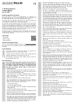 Preview for 1 page of BASETech 1516849 Operating Instructions Manual