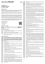 Preview for 5 page of BASETech 1516849 Operating Instructions Manual