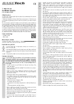 Preview for 5 page of BASETech 1516851 Operating Instructions Manual