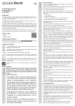 Предварительный просмотр 4 страницы BASETech 1534071 Operating Instructions Manual