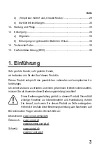 Preview for 3 page of BASETech 1539300 Operating Instructions Manual