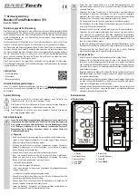 Предварительный просмотр 1 страницы BASETech 1562812 Operating Instructions Manual